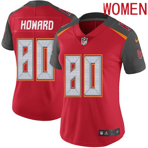 2019 Women Tampa Bay Buccaneers 80 Howard red Nike Vapor Untouchable Limited NFL Jersey